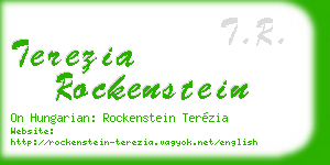 terezia rockenstein business card